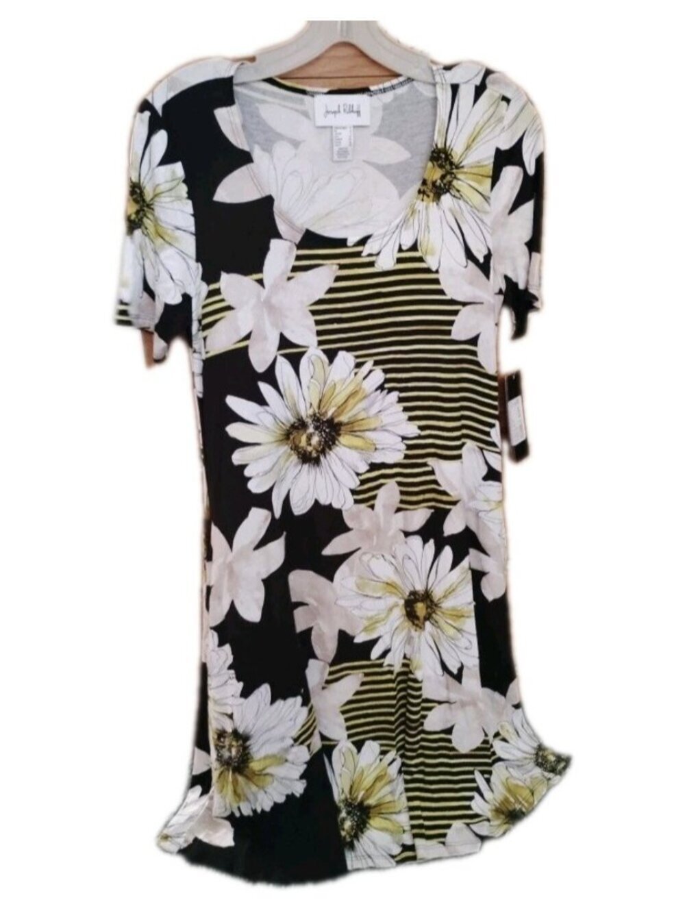 Joseph Ribkoff Tropical Floral  Stretch Dress Multicolor Size 4 Pockets